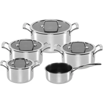 Zwilling Peak 5-Piece Cookware Set, 18/10 Stainless Steel, Silver