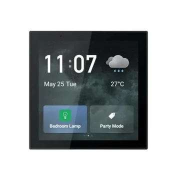 Tuya Smart Home Touch Control Panel, Wi-Fi, Zigbee, Black