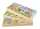 Bakalu Wooden Dress-up Puzzle Bear Family Emotions, 47 Pcs