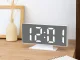 Digital LED Clock with Alarm and Thermometer, White