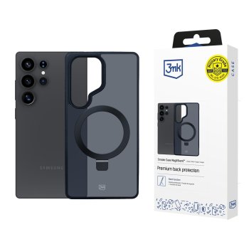 3mk Smoke Case Mag&Stand for Samsung Galaxy S25 Ultra Black