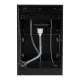 Portable Barber Wash Basin Gabbiano BB06, Black