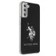 Samsung Galaxy S21 (SM-G991) US Polo Shiny Big Logo Case Cover (USHCS21STPUHRBK), Black
