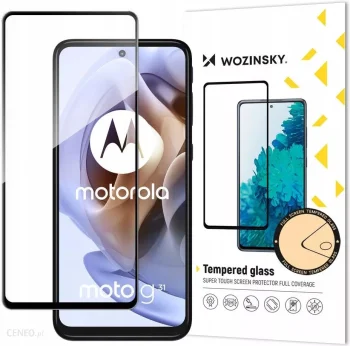 Wozinsky Full Glue Tempered Glass for Moto G51 Black