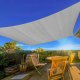 Multigarden 19196G GRAY Square Sun Shade Sail 5x5 m, Grey