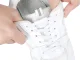No-Tie Elastic Shoelaces with Metal Clips 100cm, White (2 pcs)