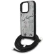 Karl Lagerfeld Crossbody Grained Pattern & Logo Case for iPhone 16 Pro, Gray