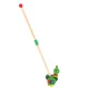 Wooden Push Toy with Handle Frog