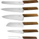 Kitchen Knife Block Set Victorinox Swiss Modern 6 pcs Beech Wood, Anthracite