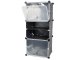 Modular Shoe Rack Storage Cabinet with 6 Shelves, Black