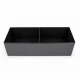 Foldable Upholstered Storage Ottoman, Light Grey