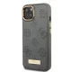 Guess Peony Logo Plate MagSafe Case for iPhone 13, Grey