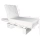 Cosmetic-SPA bed, massage couch AZZURRO 815B with LED lighting, white