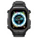 Spigen Apple Watch Ultra (49mm) siksniņa ar aizsargkorpusu Rugged Armor Pro, melna
