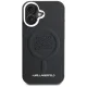 Karl Lagerfeld Initial & Metal Logo MagSafe Case for iPhone 16, Black