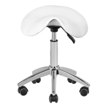 AM-302 Hydraulic Cosmetic Stool without Backrest, White