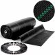Plonos Weed Barrier Landscape Fabric 5.25x164 ft Heavy Duty 2.65oz + 50 Staples, Black