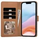 Tech-Protect Wallet Case for iPhone 16e / 17e, Brown
