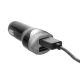 Maclean Energy MCE157 Car Charger 2x USB QC 3.0 4.8A with 1.5m Cable, Silver