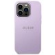 Guess iPhone 14 Pro Case Saffiano Strap Purple