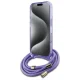 Guess iPhone 16 Case Crossbody Cord Script MagSafe, Purple