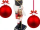 Wooden Nutcracker Christmas Decorative Figurine, 35 cm