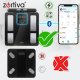 Zortiva 26893 Smart Body Fat Scale with Body Composition Analyzer, BMI, App, Black