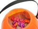 Halloween Candy Bucket Container Pumpkin, 15cm x 13cm