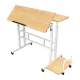 Maclean Mobile Laptop Desk, White, 80x60cm