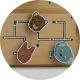 Nukido NK-859 Wooden Sensory Busy Board