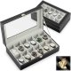 Watch Box for 12 Watches Massido MS-710, Black, Beige