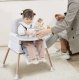Multifunctional Baby Kids Feeding High Chair Table 6-in-1, Grey