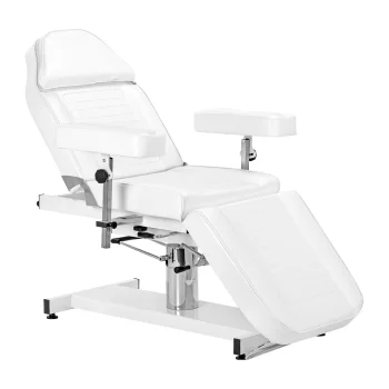 Sillon A 210DH Hydraulic Cosmetic Chair with Cradle Function, White