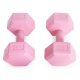 Modernhome HCD-8-PK Hexagonal Dumbbells, 2x4 kg, Pink