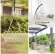 Two-person Hanging Hammock Chair Braided Swing for Indoor Outdoor Use