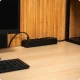 Huslog Power Strip with 5 Switches, 4 Schuko Outlets, 4x USB, 1.5m, Black