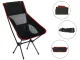 Folding Camping and Fishing Chair Black-Red