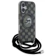 Karl Lagerfeld iPhone 16 Case IML Crossbody Monogram MagSafe, Black