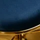 Velvet Makeup Bar Stool 4Rico QS-B313a, Navy Blue