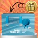 Bakalu TO1205 Table Tennis Set: 2 Paddles, 2 Balls and Retractable Net