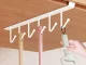 Under-Cabinet Kitchen Hanger with 6 Hooks, White