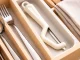 Fruit and Vegetable Peeler with Double Stainless Steel Blade, Beige