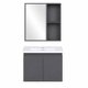 ModernHome Wall-Mounted Bathroom Cabinet with Sink and Mirror