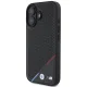 BMW iPhone 16 Plus Case M Perforated Tricolor Line MagSafe, Black