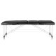 Foldable massage table ALUMINUM COMFORT 3 sections, black