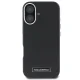 Karl Lagerfeld iPhone 16 Plus Case FW Metal Plate MagSafe, Black