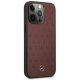 Mercedes Leather Stars Pattern Case for iPhone 13 Pro / 13, Red