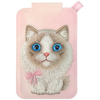 Nimmy New Big-Eye Cute Pets 2.0 Cat Magnetic Wallet with Phone Stand, Pink