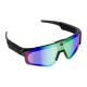 Colmi V06 AI Sports Sunglasses with 2K Camera, Black with Blue Lenses