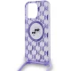 Karl Lagerfeld iPhone 15 Pro Max Case IML Crossbody Monogram, Purple